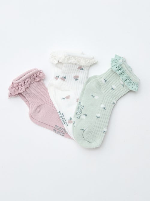 Pack de 3 calcetines estampados - Kiabi