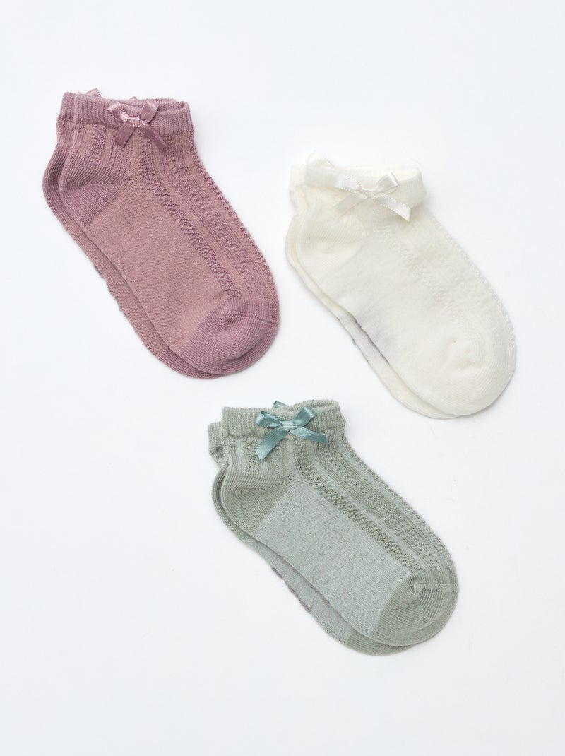 Pack de 3 calcetines fantasía Verde - Kiabi