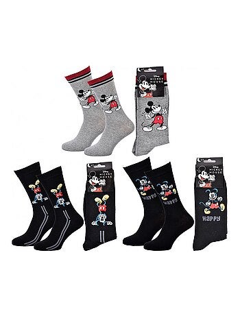 Pack de 3 Calcetines Hombre DISNEY MICKEY MOUSE