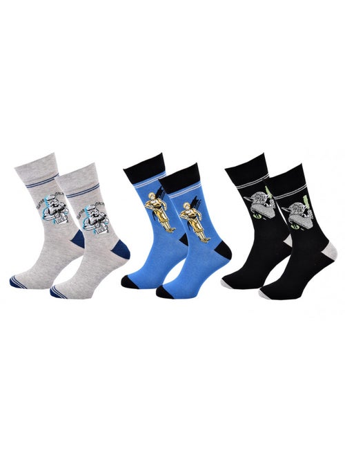 Pack de 3 calcetines hombre LICENCE - Kiabi Pack de 3 calcetines hombre LICENCE - Kiabi
