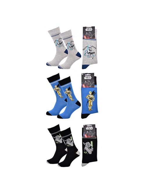Pack de 3 calcetines hombre LICENCE - Kiabi Pack de 3 calcetines hombre LICENCE - Kiabi