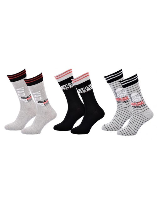 Pack de 3 calcetines hombre LICENCE - Kiabi Pack de 3 calcetines hombre LICENCE - Kiabi