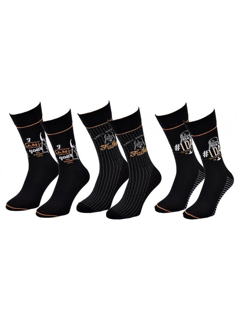 Pack de 3 calcetines hombre LICENCE Negro Multicolor - Kiabi