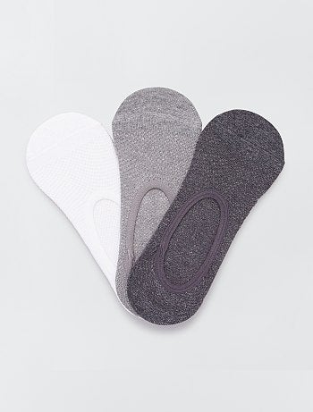 Pack de 3 calcetines invisibles de algodón para mujer