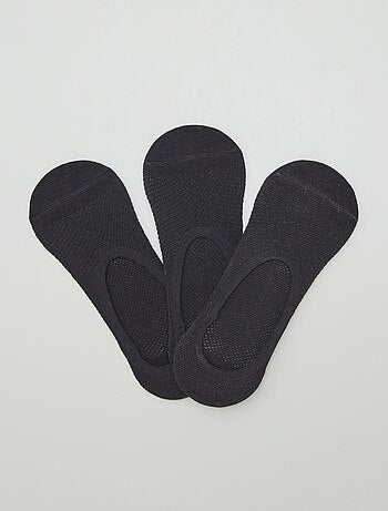 Pack de 3 calcetines invisibles de algodón para mujer