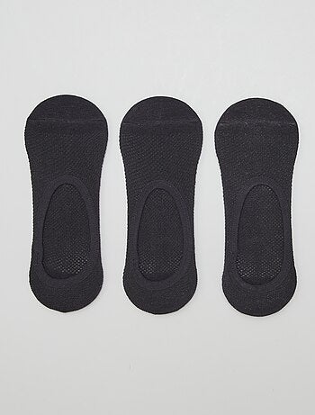 Pack de 3 calcetines invisibles de algodón para mujer