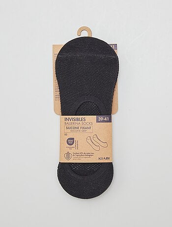 Pack de 3 calcetines invisibles de algodón para mujer