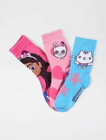 Pack de 3 calcetines 'La casa de muñecas de Gabby'