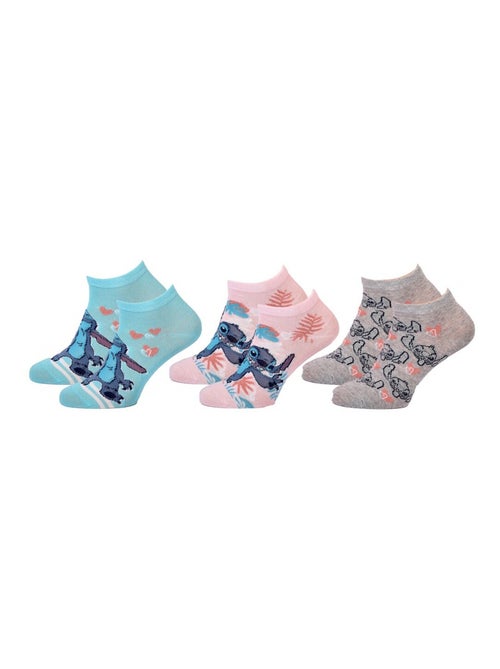 Pack de 3 calcetines niña DISNEY LILO Y STITCH - Kiabi Pack de 3 calcetines niña DISNEY LILO Y STITCH - Kiabi