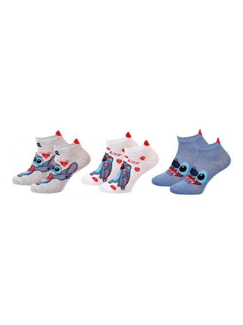 Pack de 3 calcetines niña DISNEY LILO Y STITCH - Kiabi Pack de 3 calcetines niña DISNEY LILO Y STITCH - Kiabi