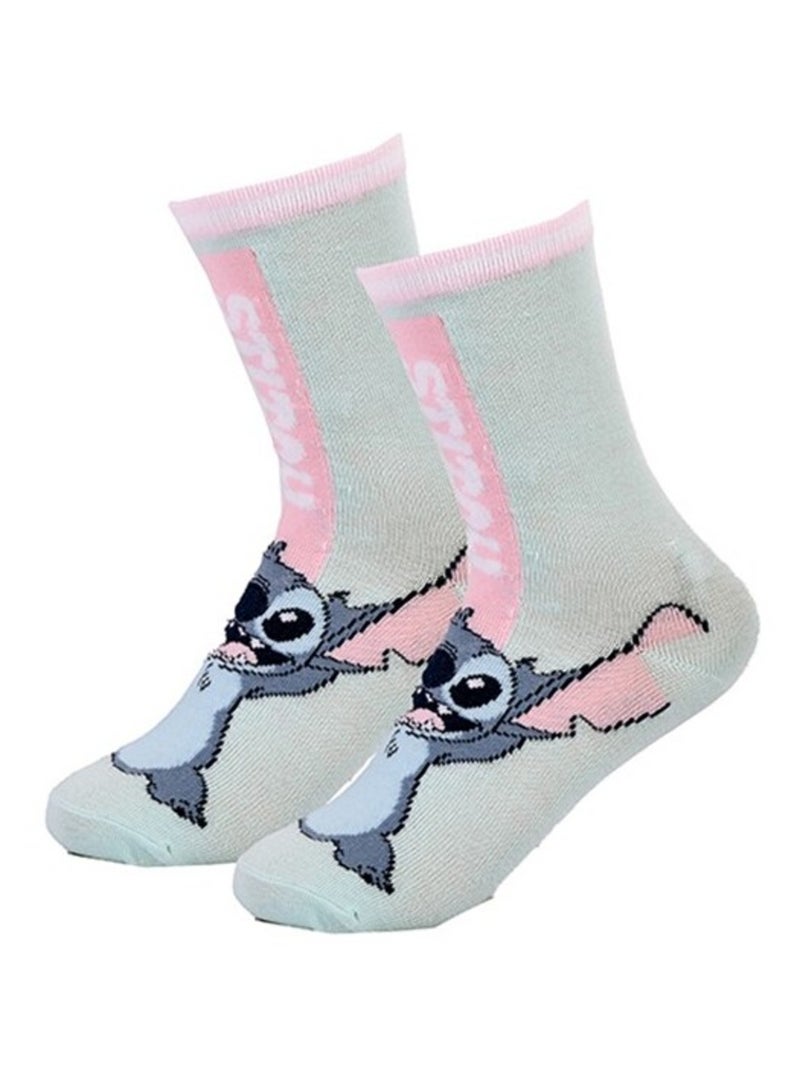 Pack de 3 calcetines niña DISNEY LILO Y STITCH Gris rosa claro - Kiabi