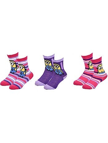 Pack de 3 calcetines niño Licencia MOI, MOCHE ET MECHANT fantasía