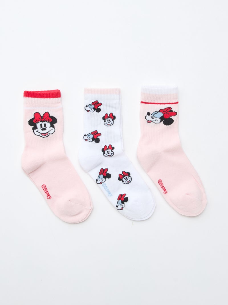 pack de 3 calcetines originales 'Minnie' Rosa - Kiabi