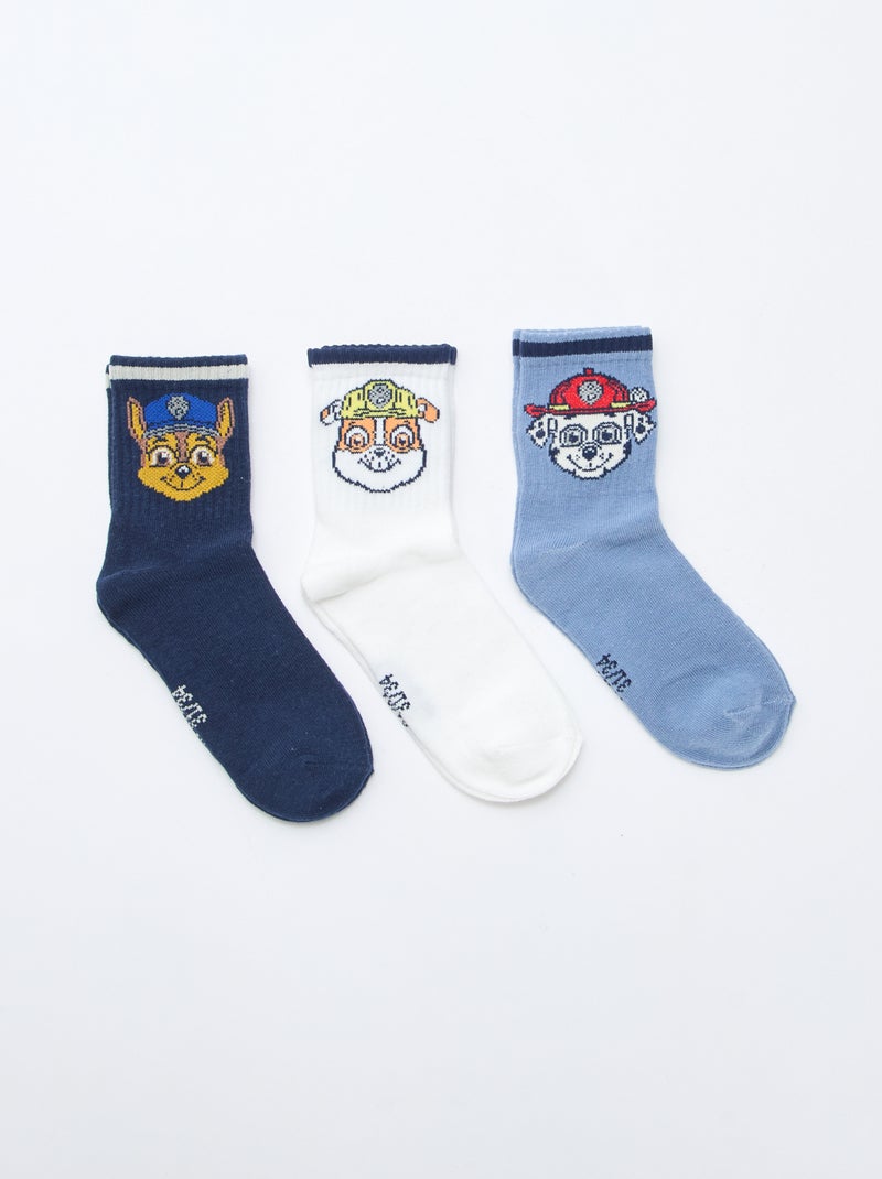 Pack de 3 calcetines 'Patrulla Canina' Azul - Kiabi