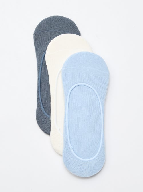 Pack de 3 calcetines protectores de pie lisos - Kiabi