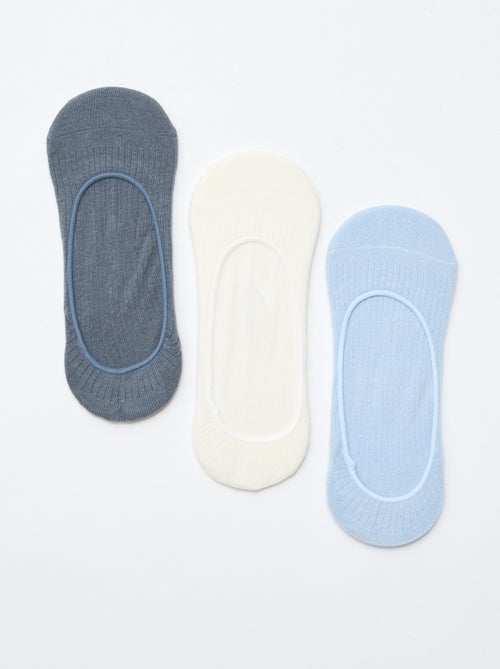 Pack de 3 calcetines protectores de pie lisos - Kiabi