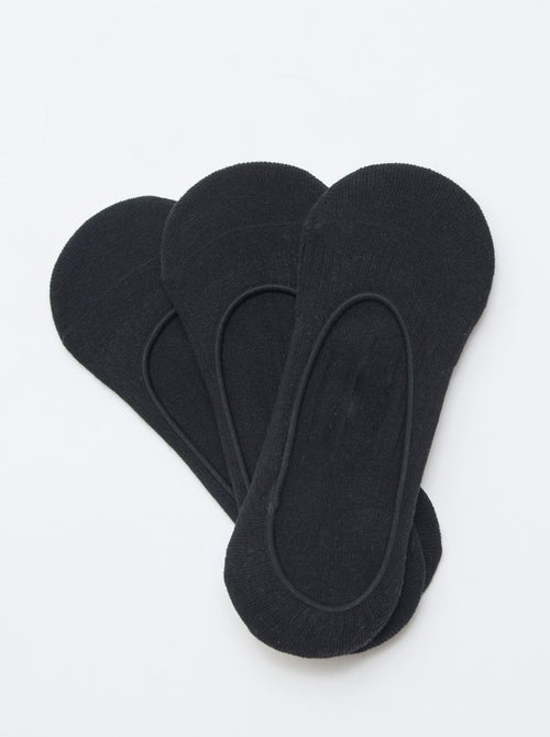 Pack de 3 calcetines protectores de pie lisos - Kiabi