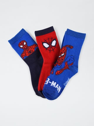 Pack de 3 calcetines 'Spider-man'