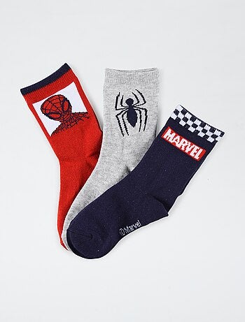 Pack de 3 calcetines 'Spider-man'