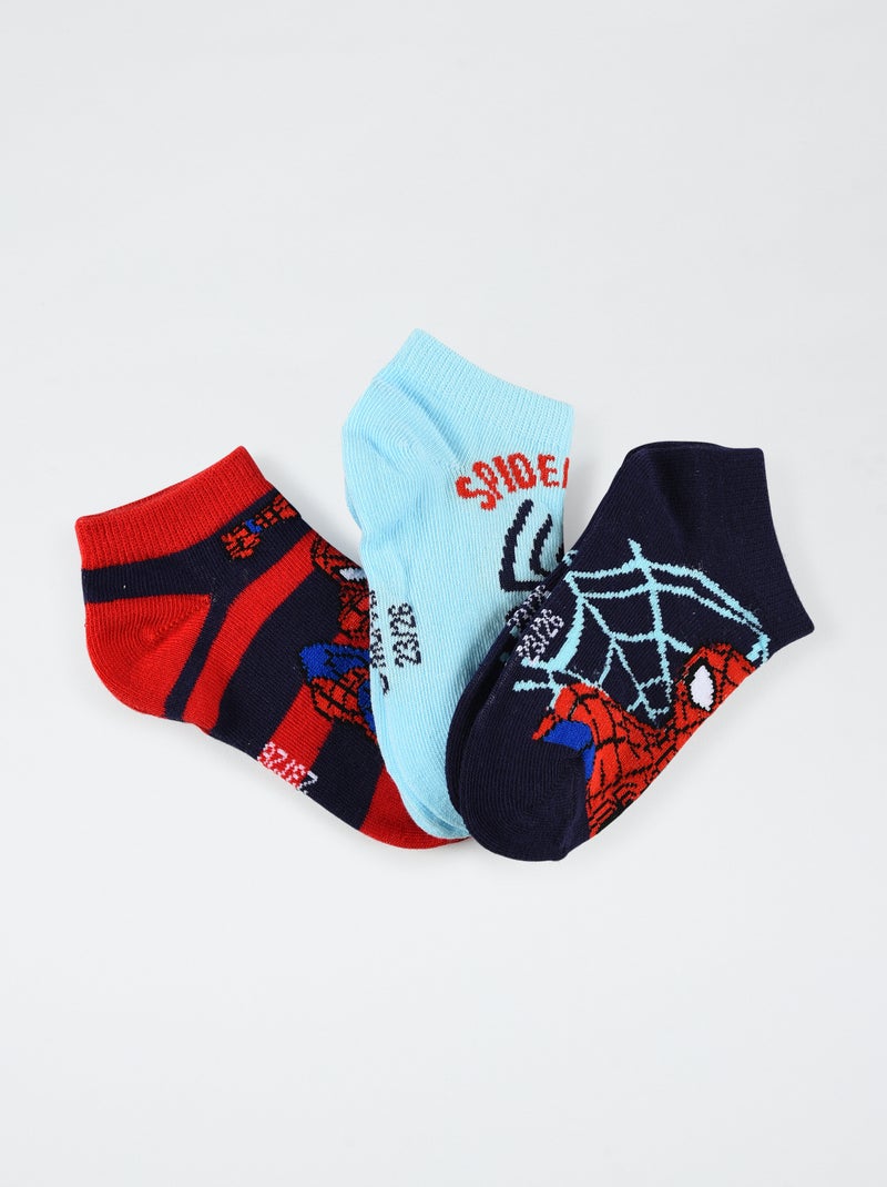 Pack de 3 calcetines 'Spider-man' Rojo - Kiabi