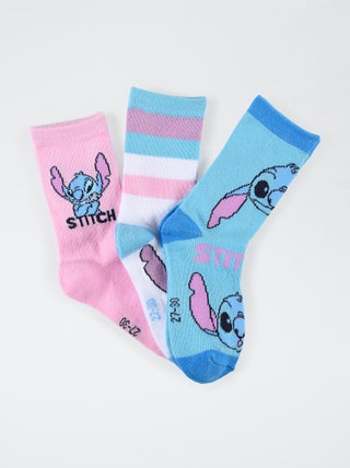 Pack de 3 calcetines 'Stitch'