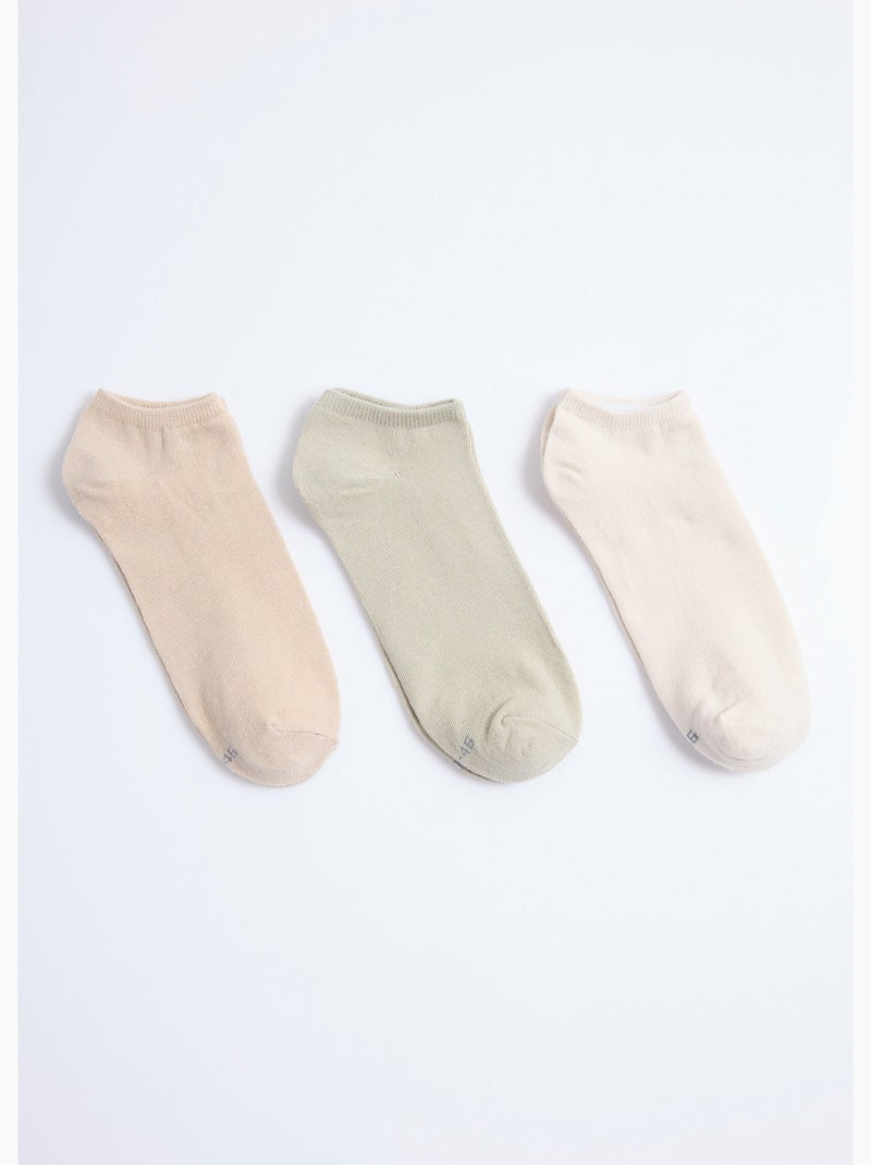 Pack de 3 calcetines, surtidos ligeros - AFIBEL Beige/Verde - Kiabi