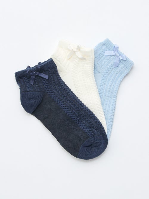 Pack de 3 calcetines tobilleros con volantes - Kiabi