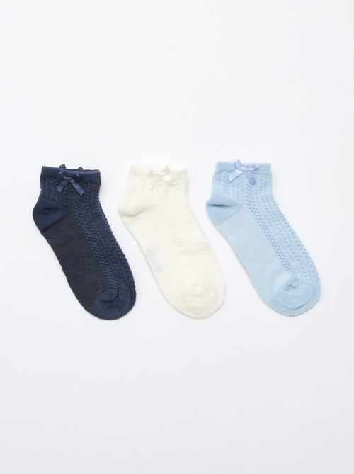 Pack de 3 calcetines tobilleros con volantes - Kiabi