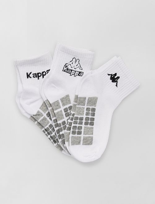 Pack de 3 calcetines tobilleros 'Kappa'                                         blanco 
