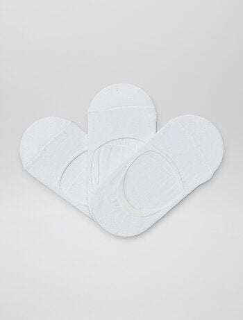 Pack de 3 calcetines tobilleros lisos