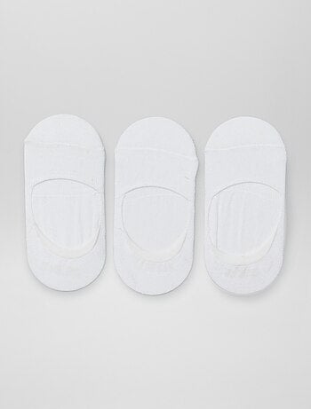 Pack de 3 calcetines tobilleros lisos