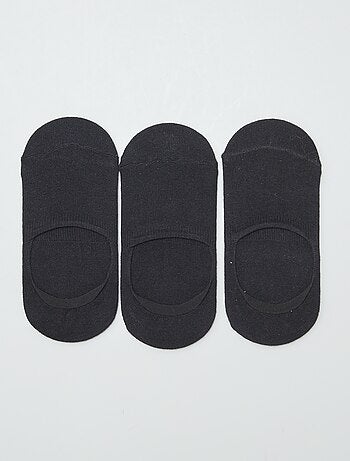 Pack de 3 calcetines tobilleros lisos