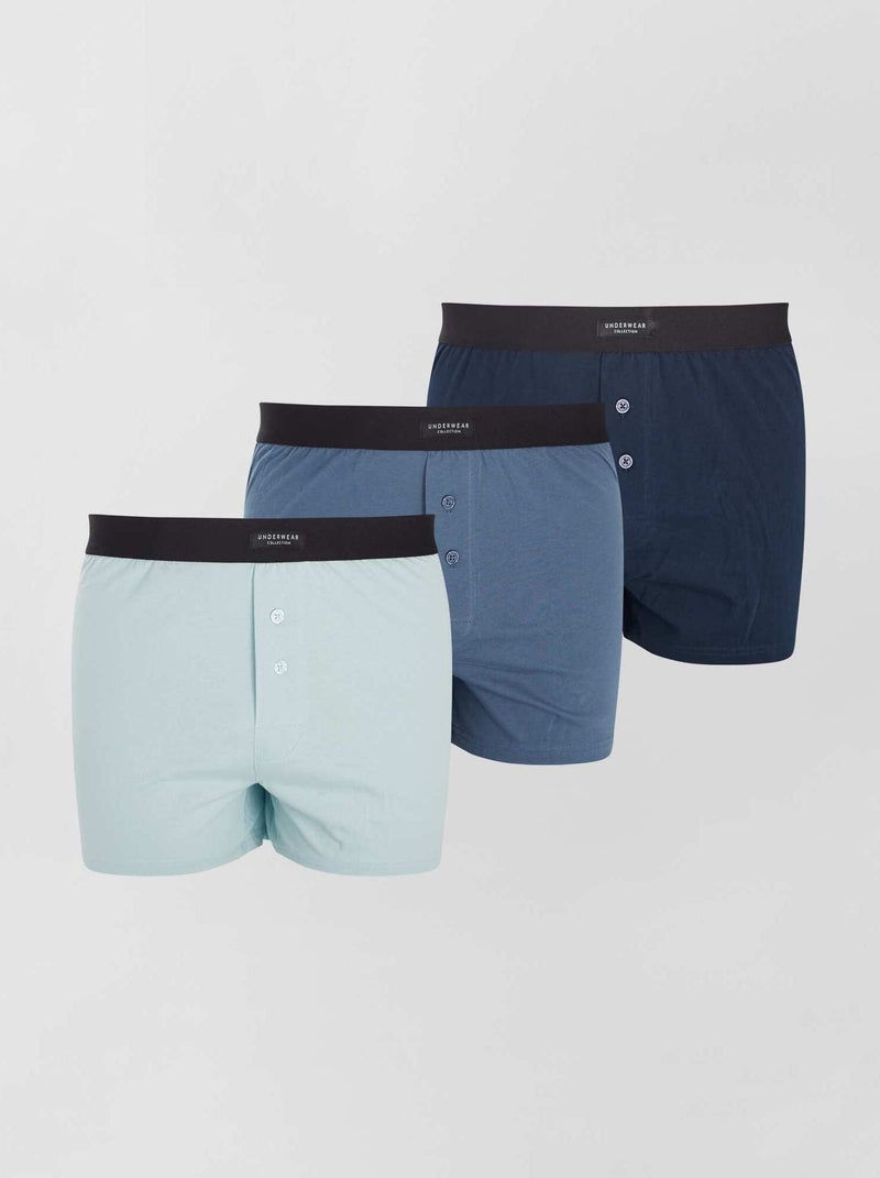 Pack de 3 calzoncillos AZUL - Kiabi