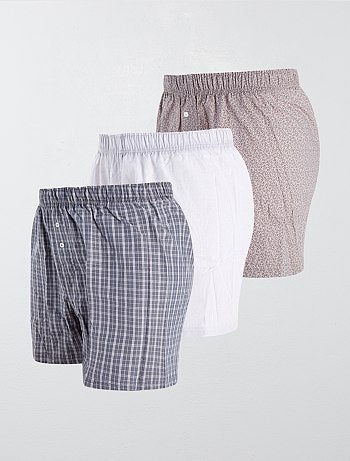 Pack de 3 calzoncillos de algodón puro - Kiabi