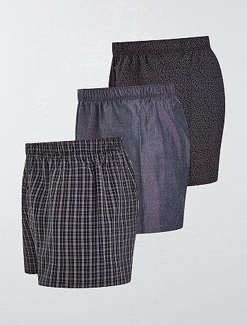 Pack de 3 calzoncillos de algodón puro - Kiabi