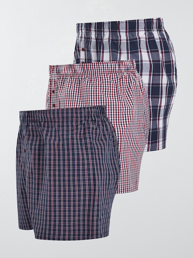 Calzoncillos De Tartán De Algodón - 100% Fabricado En Francia