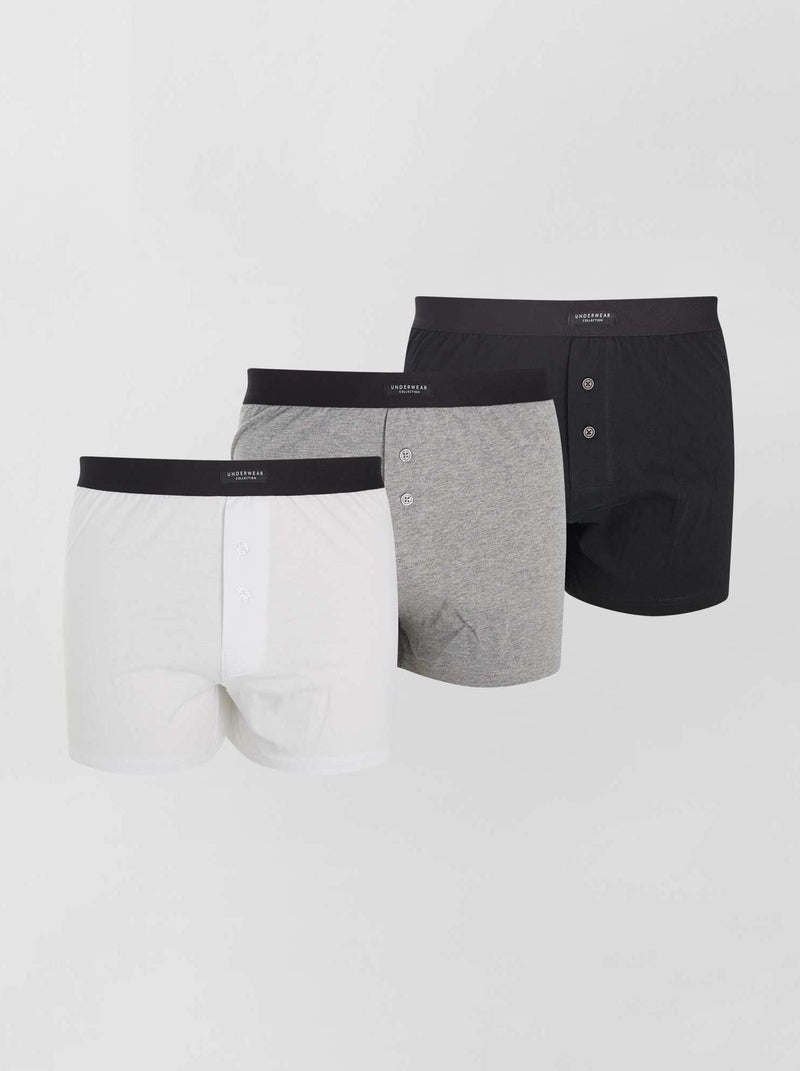 Pack de 3 calzoncillos NEGRO - Kiabi