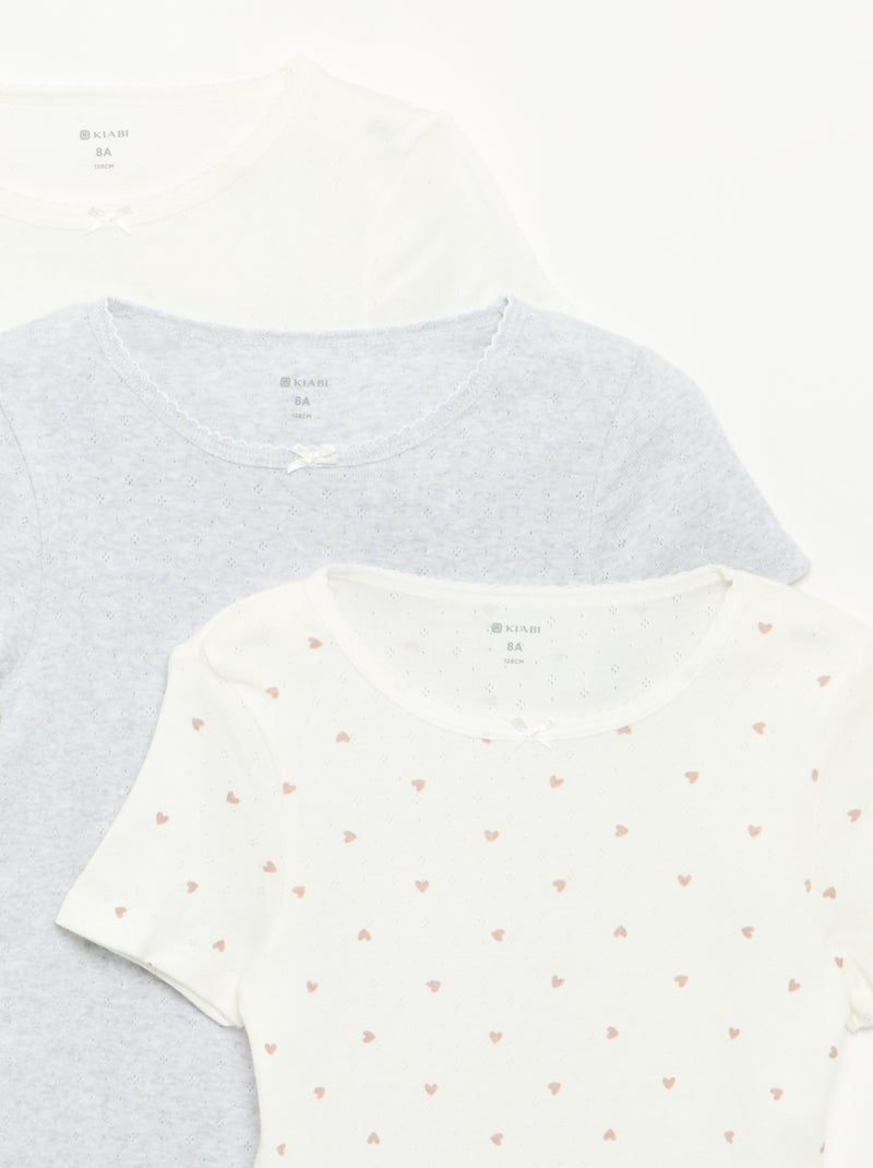 Pack de 3 camisetas Beige - Kiabi