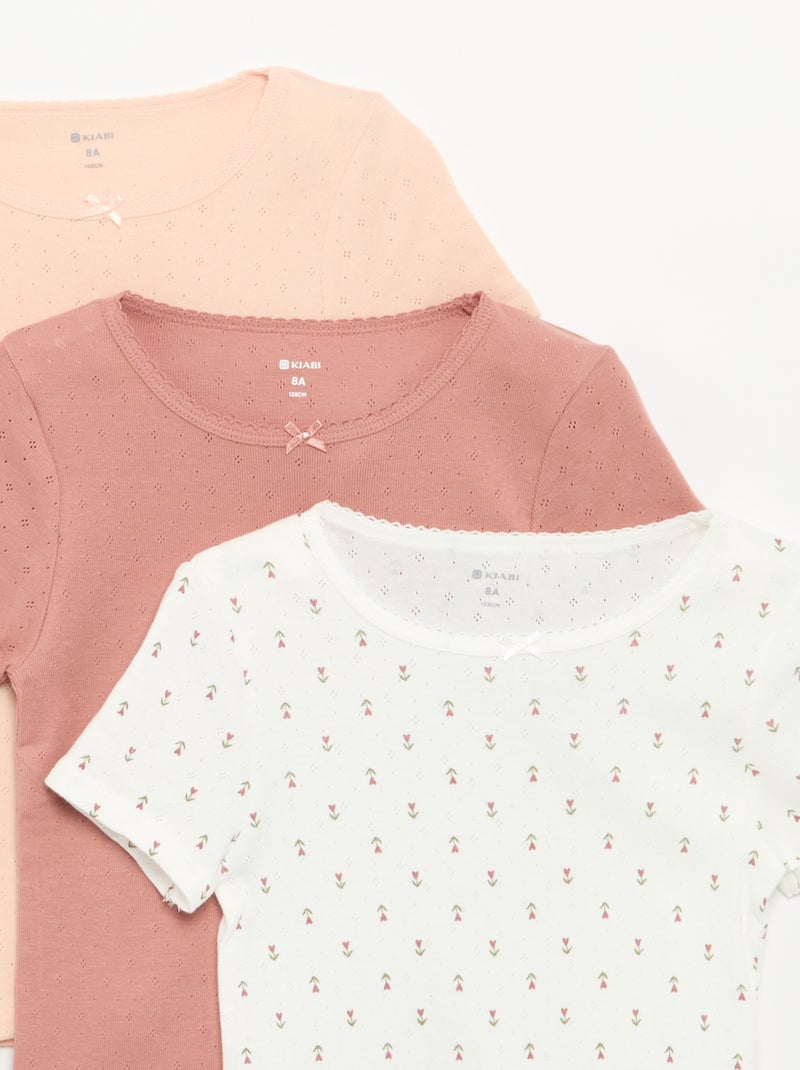 Pack de 3 camisetas Beige - Kiabi