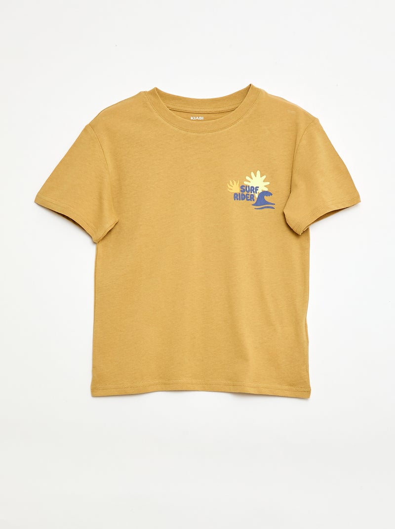 pack de 3 camisetas de algodón Amarillo - Kiabi