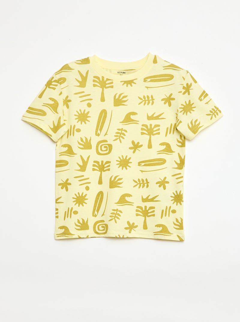 pack de 3 camisetas de algodón Amarillo - Kiabi
