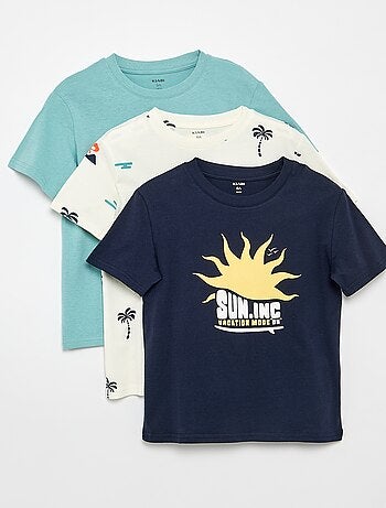 Pack de 3 camisetas de algodón