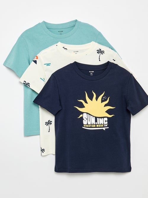 Pack de 3 camisetas de algodón - Kiabi