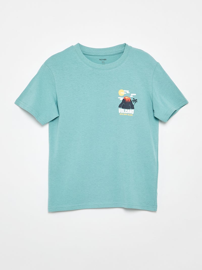 Pack de 3 camisetas de algodón Azul - Kiabi