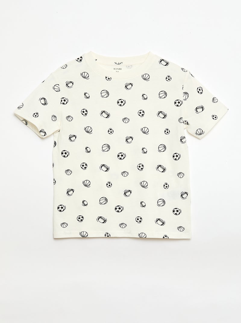 Pack de 3 camisetas de algodón Azul - Kiabi