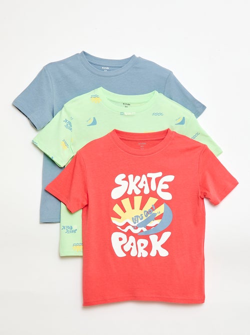 Pack de 3 camisetas de algodón - Kiabi