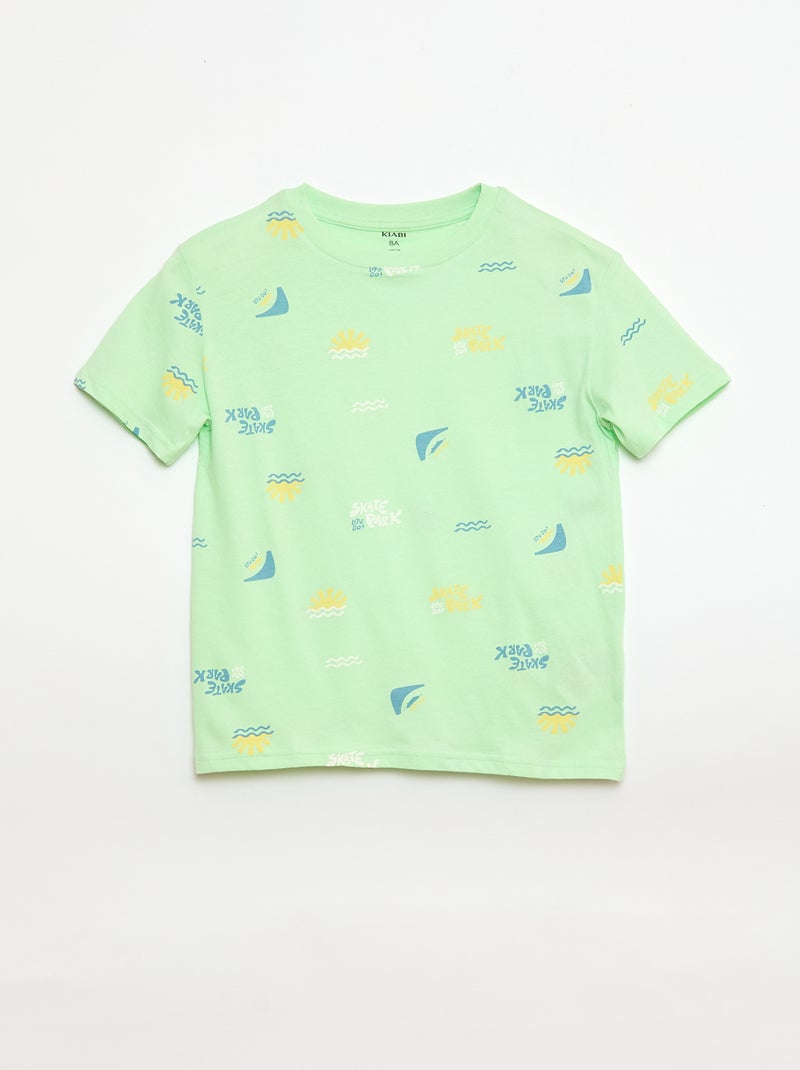 Pack de 3 camisetas de algodón Azul - Kiabi