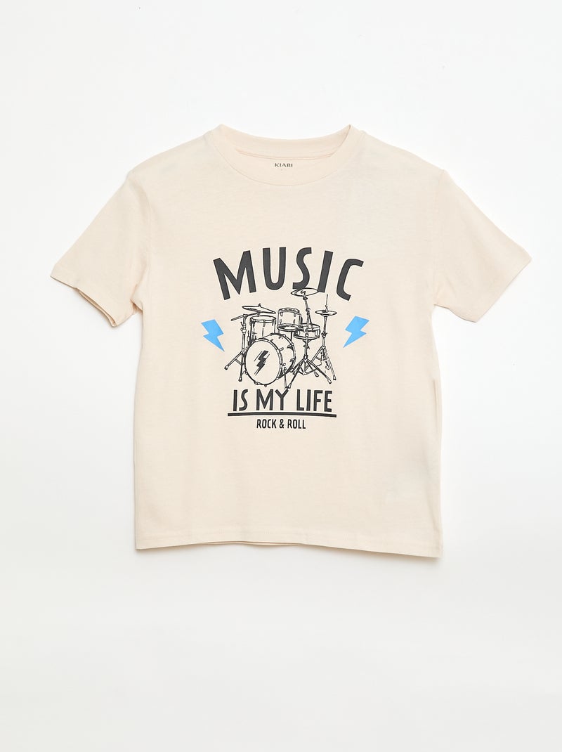 Pack de 3 camisetas de algodón Azul - Kiabi