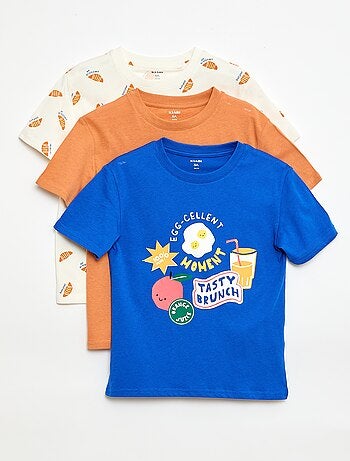 Pack de 3 camisetas de algodón