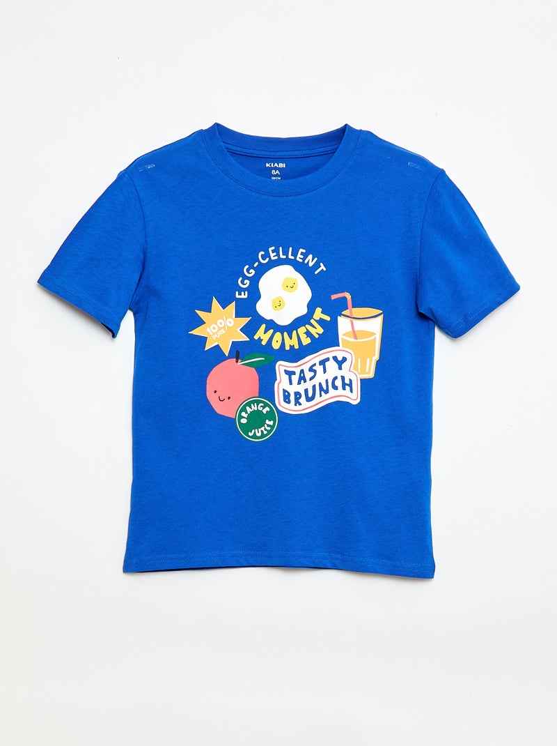 pack de 3 camisetas de algodón Azul - Kiabi